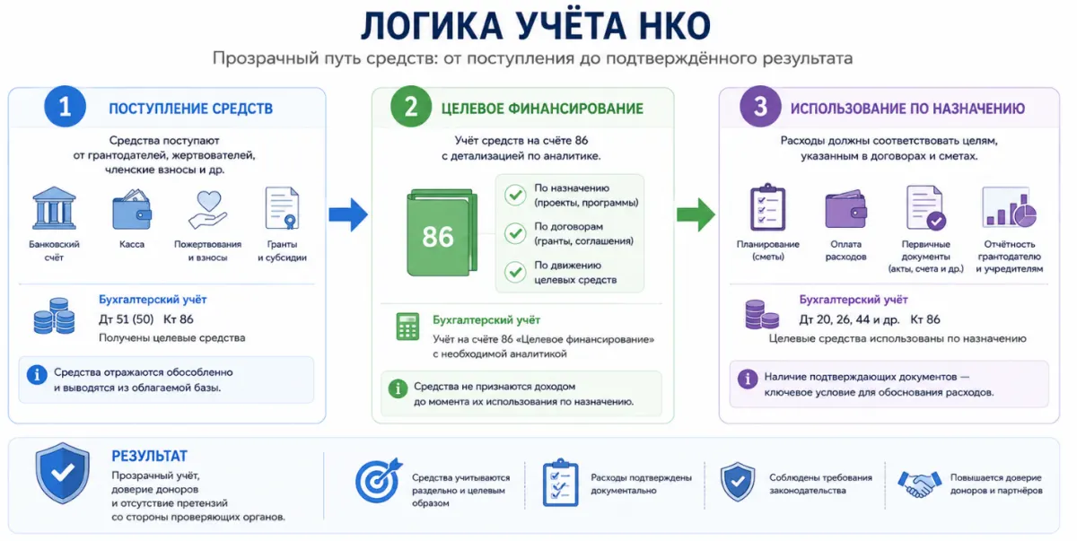 26 Учёт и отчётность НКО в 1С: ключевые особенности и распространённые ошибки — скриншот 1