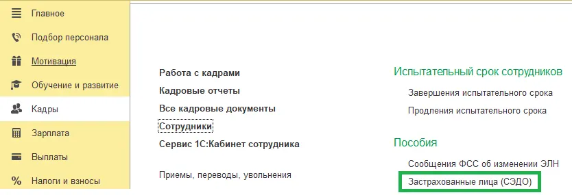 Чек-лист кадровика: что нужно оформить и отправить при приёме сотрудника (на примере 1С:ЗУП) — скриншот 7