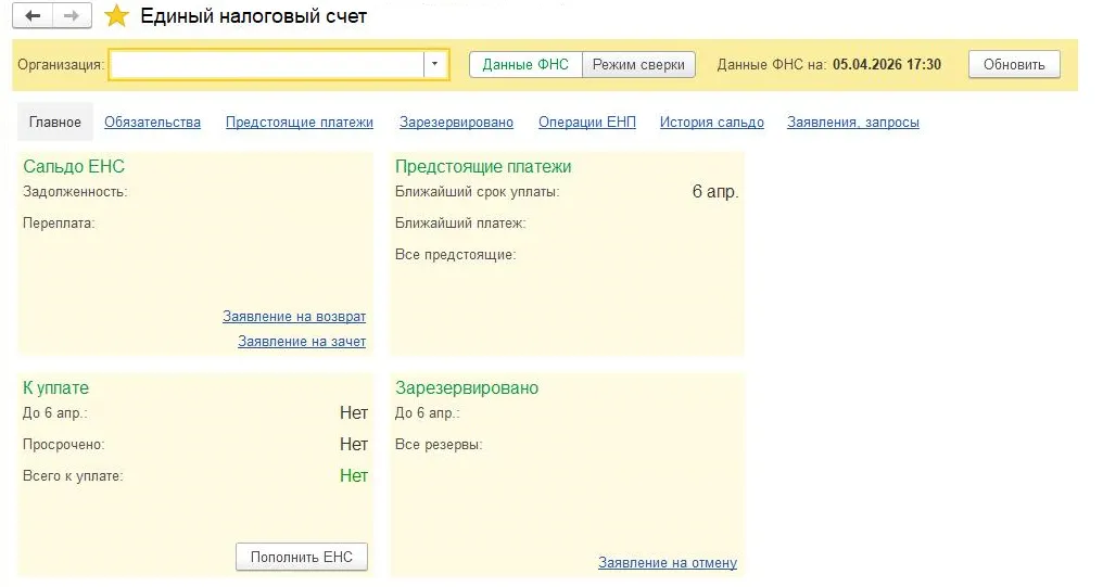 ЕНС в 2026 году: как работать с единым налоговым счётом и не терять деньги — скриншот 10