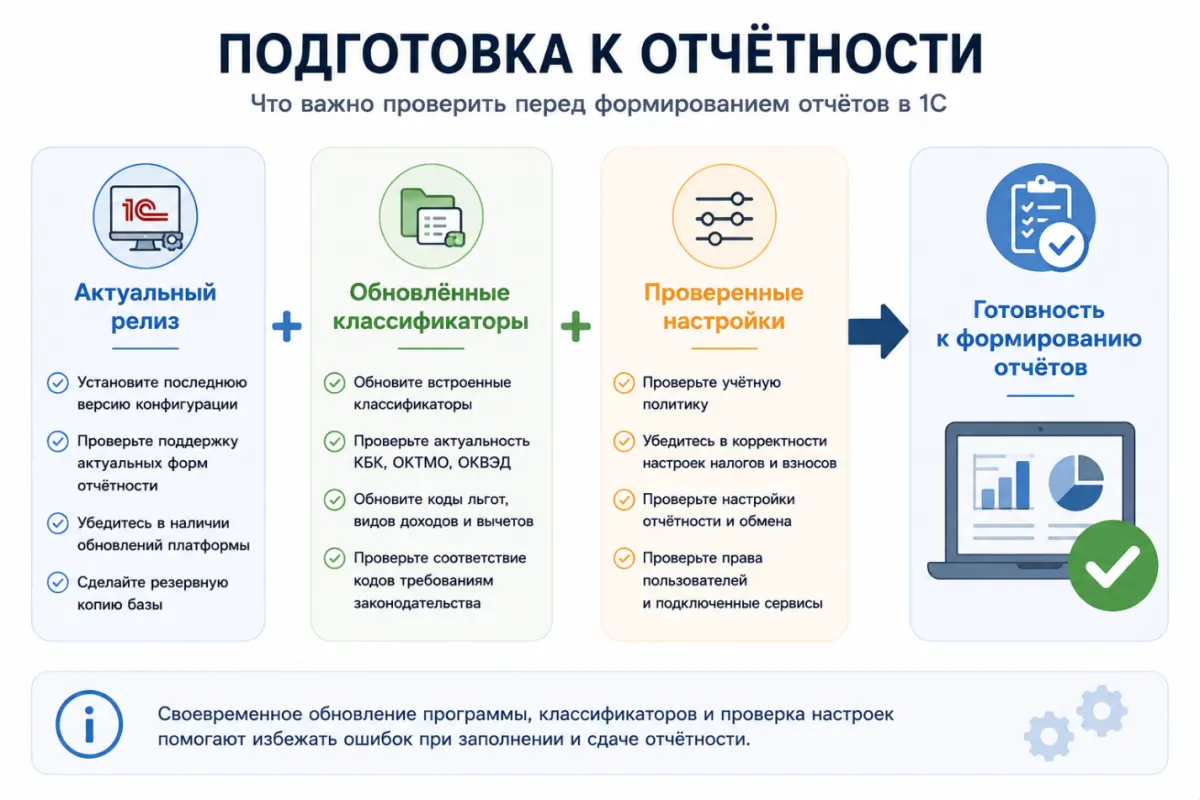 Отчётность за 1 полугодие 2026 года в 1С: что важно проверить перед сдачей — скриншот 3