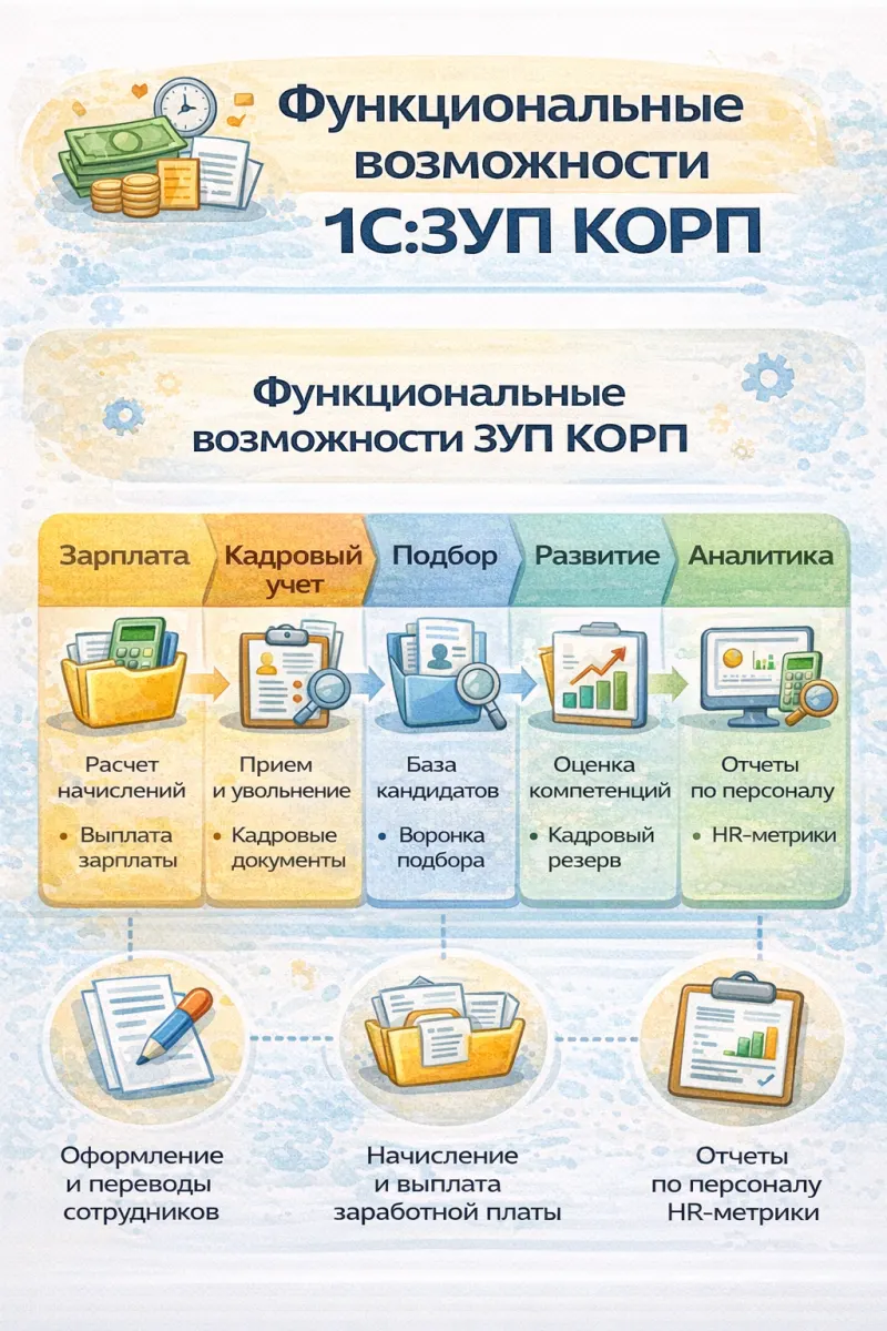 Почему компании используют только часть возможностей 1С:ЗУП КОРП — скриншот 2