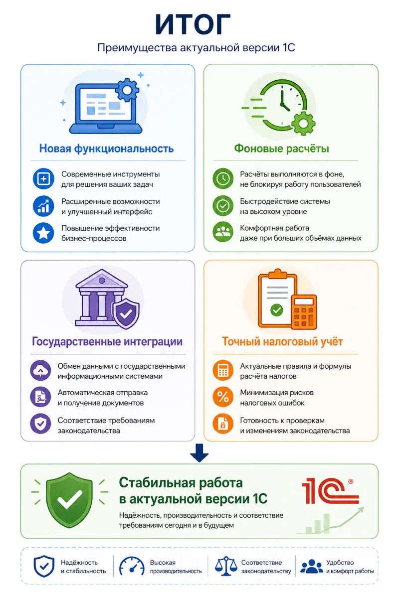 Нужна помощь с обновлением 1С?
