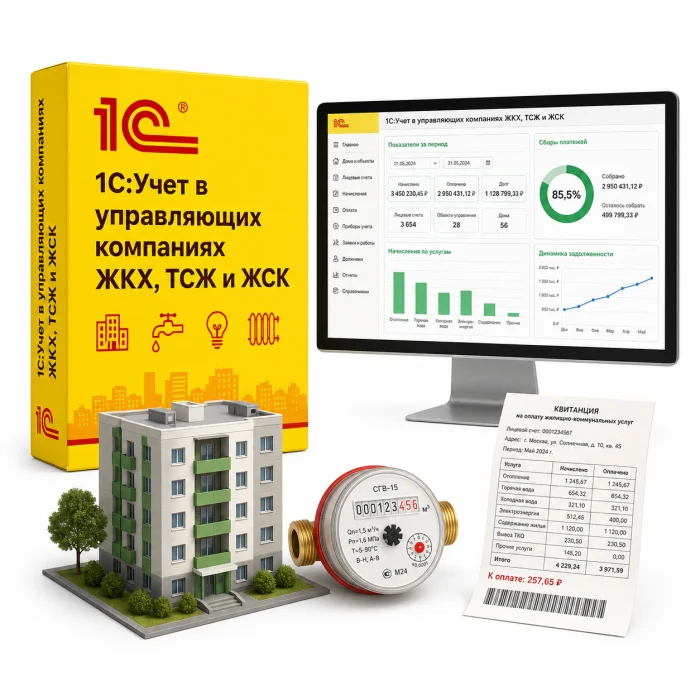 1С:Учет в управляющих компаниях ЖКХ, ТСЖ и ЖСК